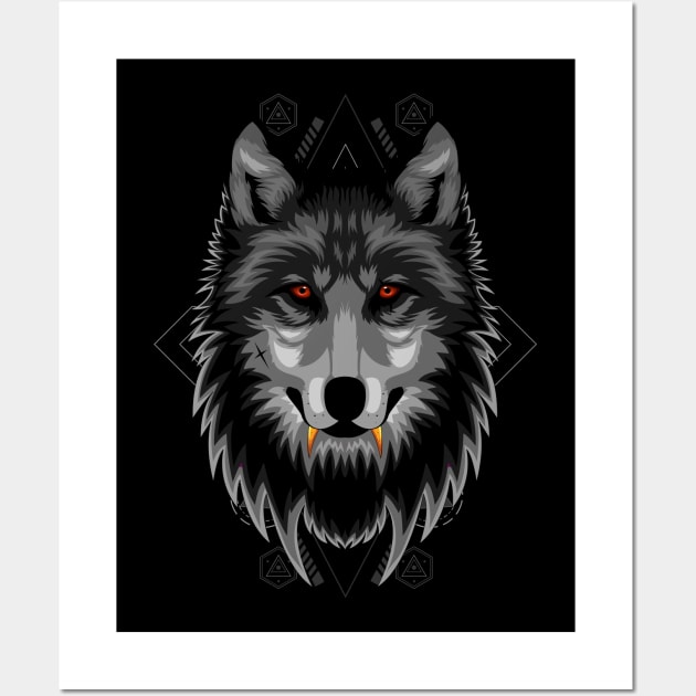 alpha wolf Wall Art by SHINIGAMII